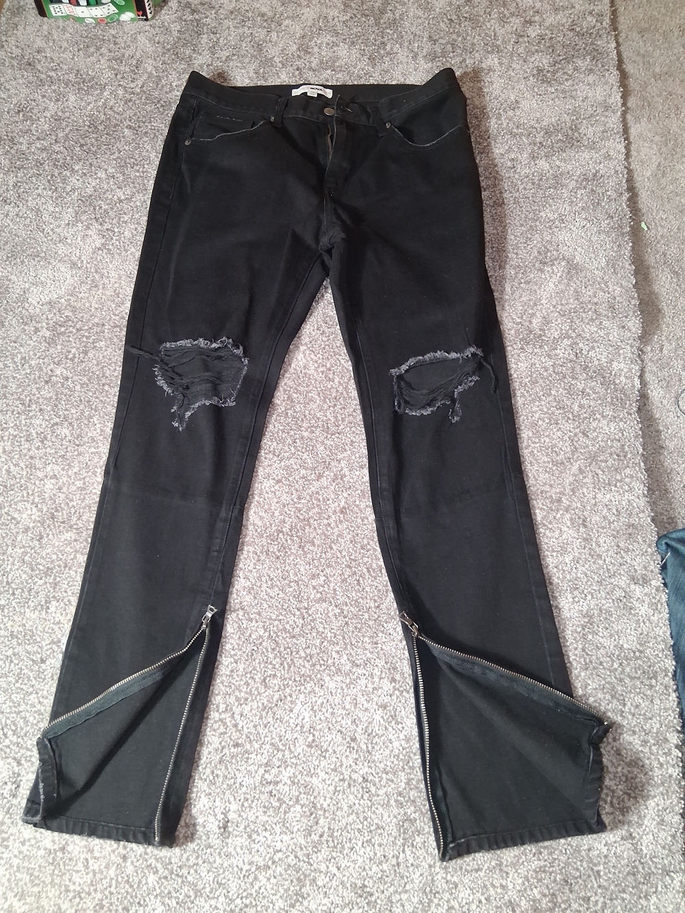 Fashion Nova Men Black Jeans Size 34 Denim Pants